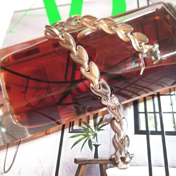 Vintage STERLING SILVER Unique Link Bracelet - Picture 5 of 8